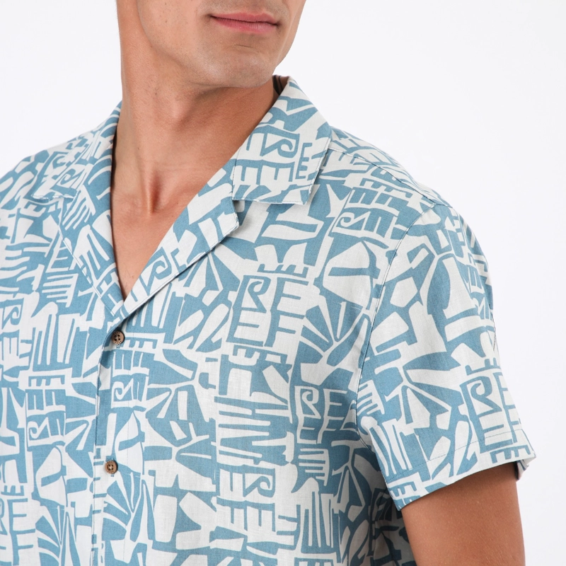 CAMISA REEF MEN CELESTE DISEÑOS AZUL - 4