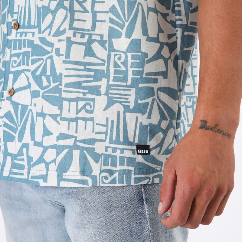 CAMISA REEF MEN CELESTE DISEÑOS AZUL - 5