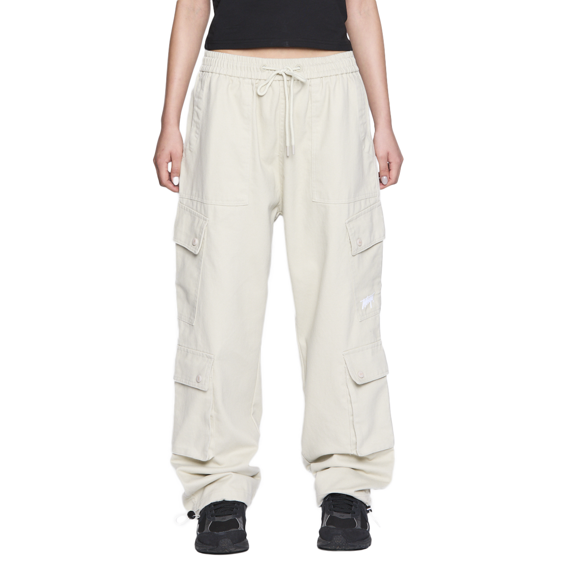 PANTALON WHATUP MEN CARGO BEIGE LOW LOGO - 4
