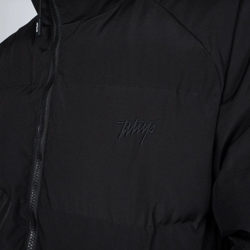 PARKA WHATUP MEN FULL ZIPPER ALL BLACK - 4