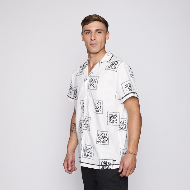 CAMISA REEF MEN BEIGE DISEÑOS NEGRO - 2