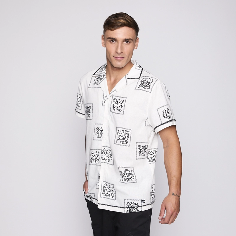 CAMISA REEF MEN BEIGE DISEÑOS NEGRO - 6