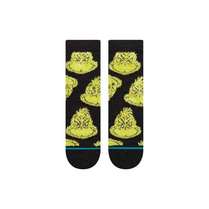 STANCE SOCK KIDS THE GRINCH MEAN ONE BLACK - 2