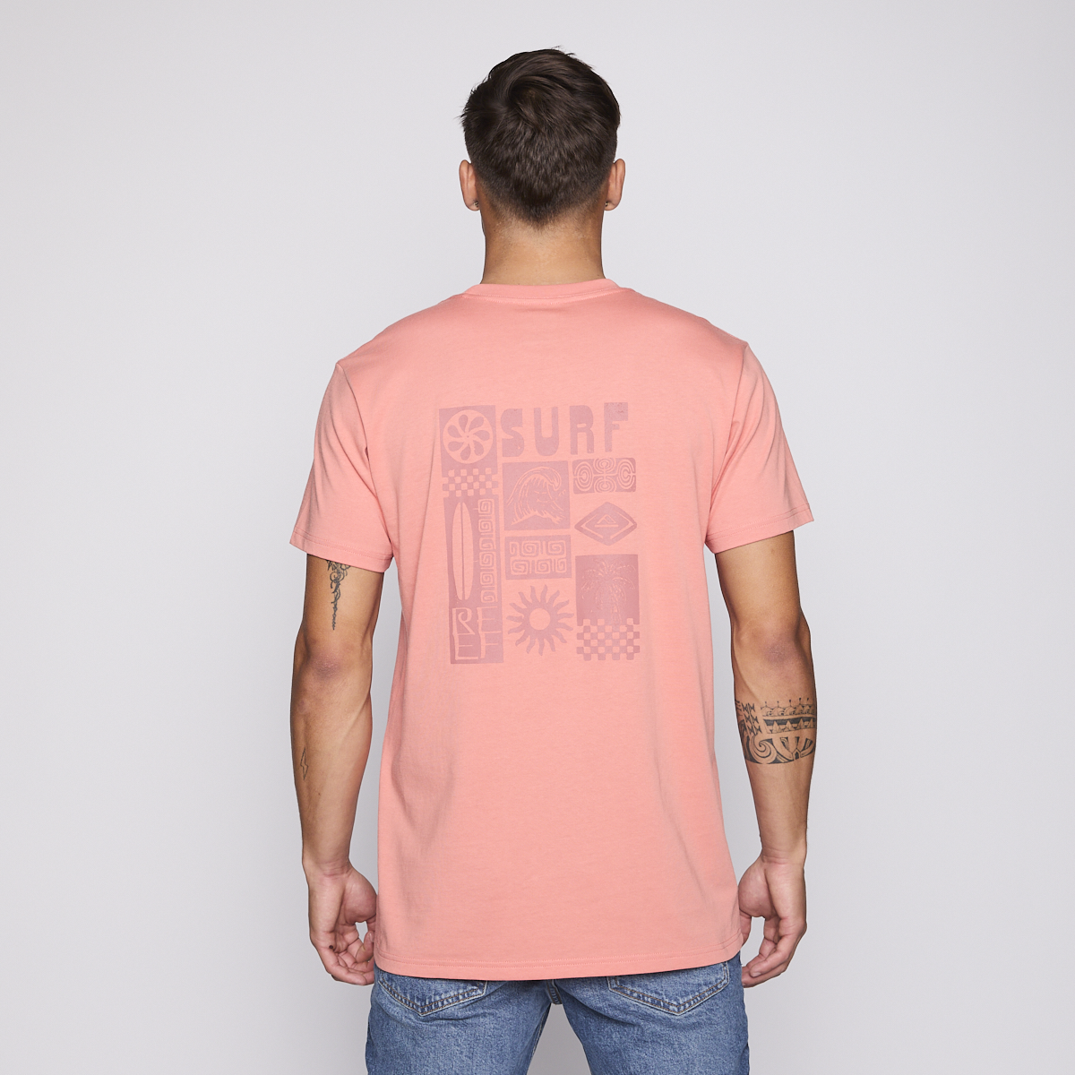 POLERA REEF MEN SURF REEF PINK - 2