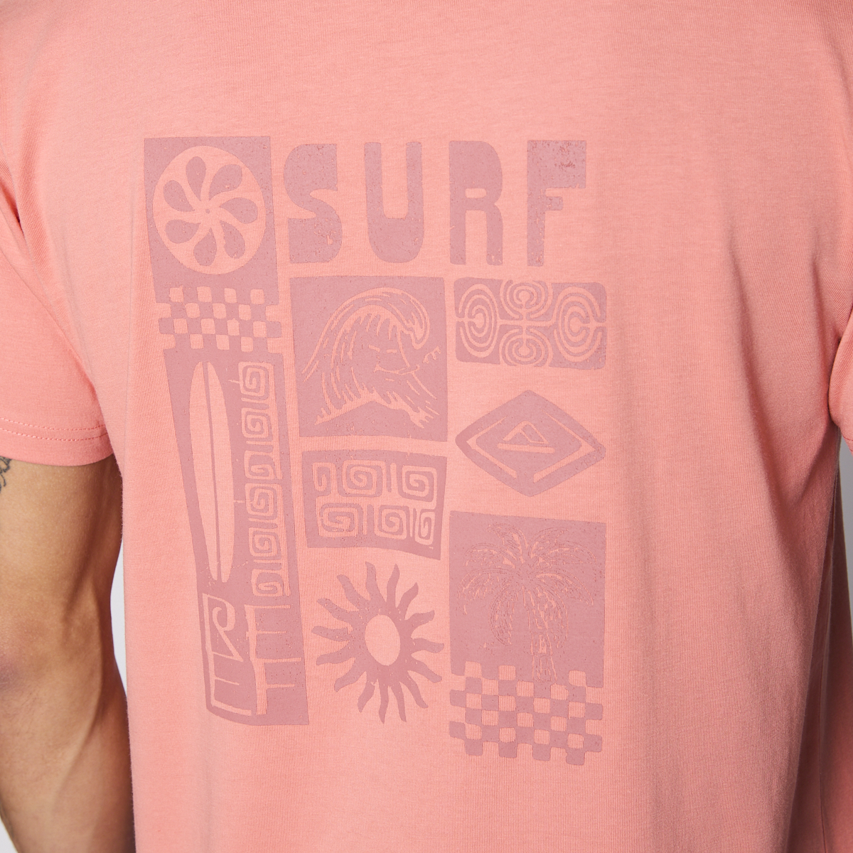 POLERA REEF MEN SURF REEF PINK - 6