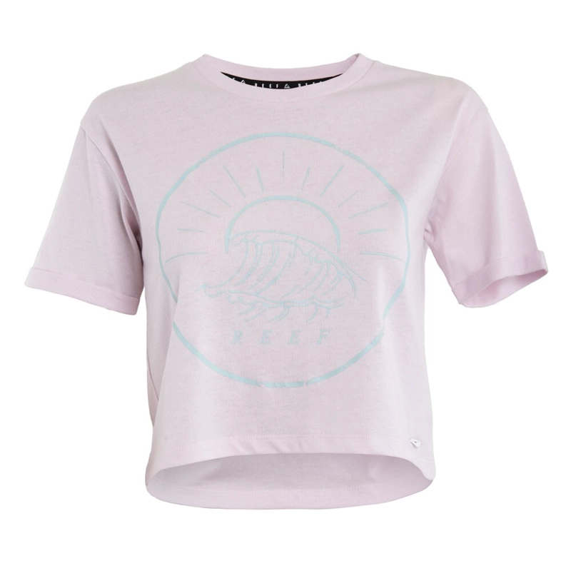 POLERA KIDS CROP TOP PINK WAVE - 1