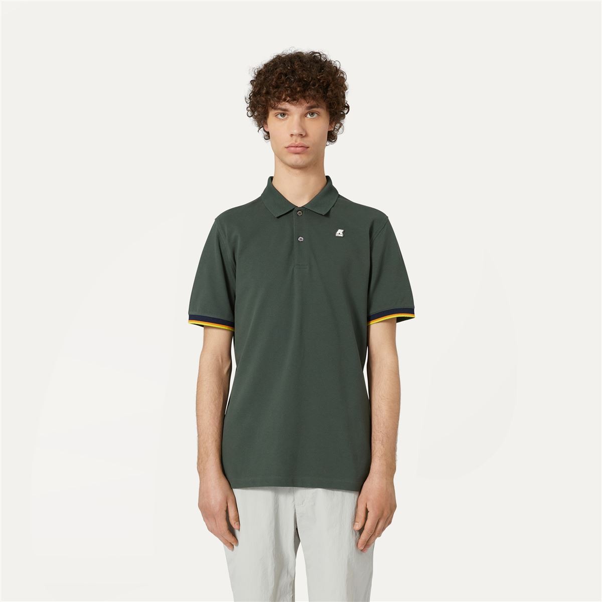 POLERA K-WAY MEN VINCENT GREEN BLACKISH - 2