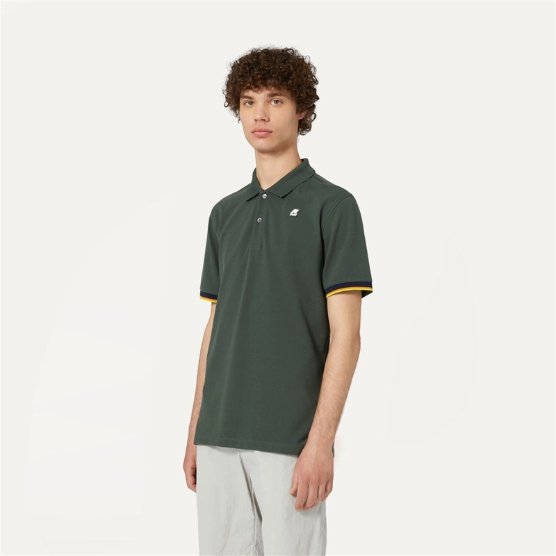 POLERA K-WAY MEN VINCENT GREEN BLACKISH - 3