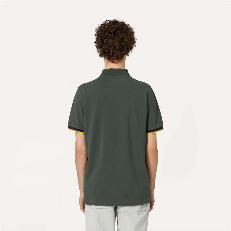 POLERA K-WAY MEN VINCENT GREEN BLACKISH - 4