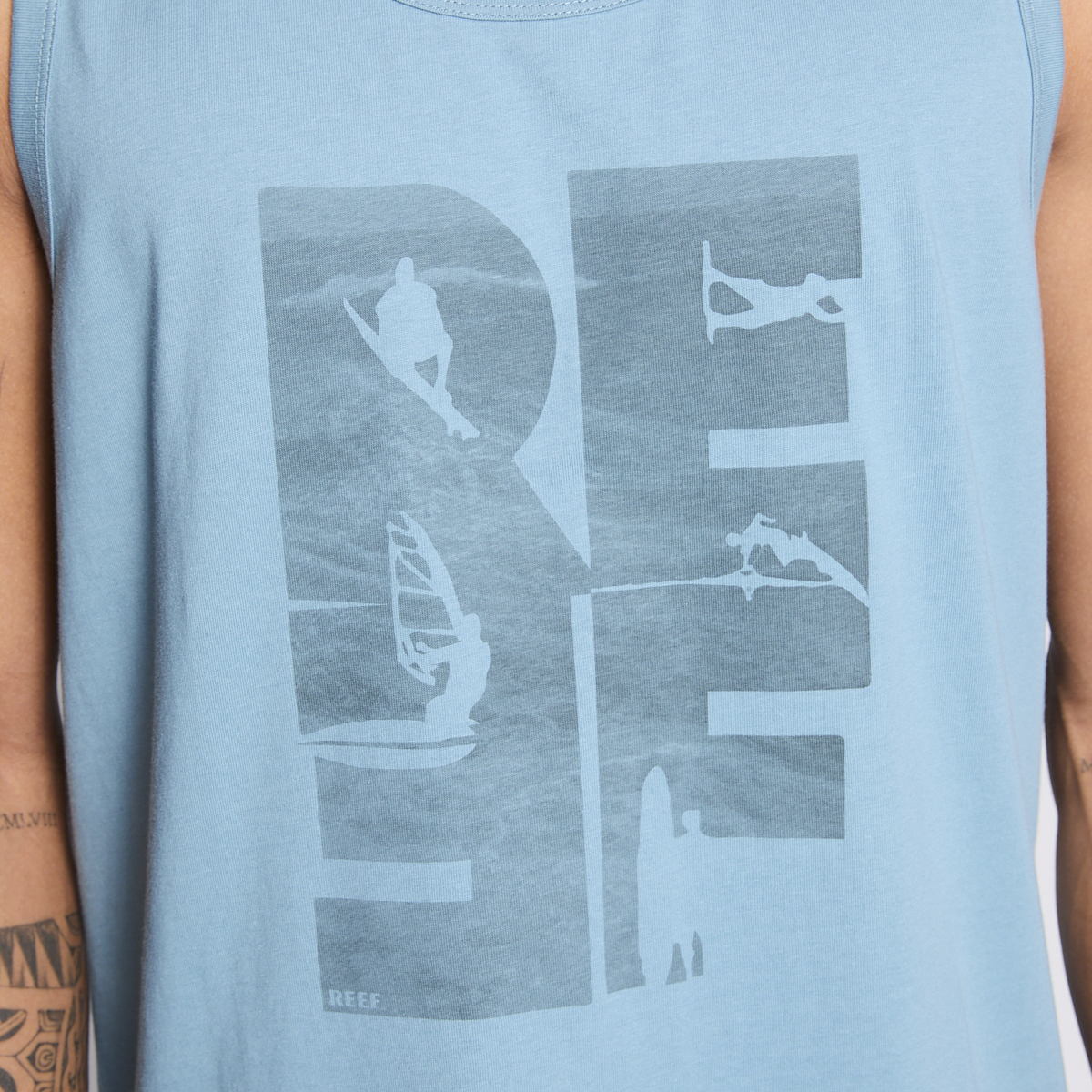 POLERA TANK REEF MEN BIG REEF BLUE - 5