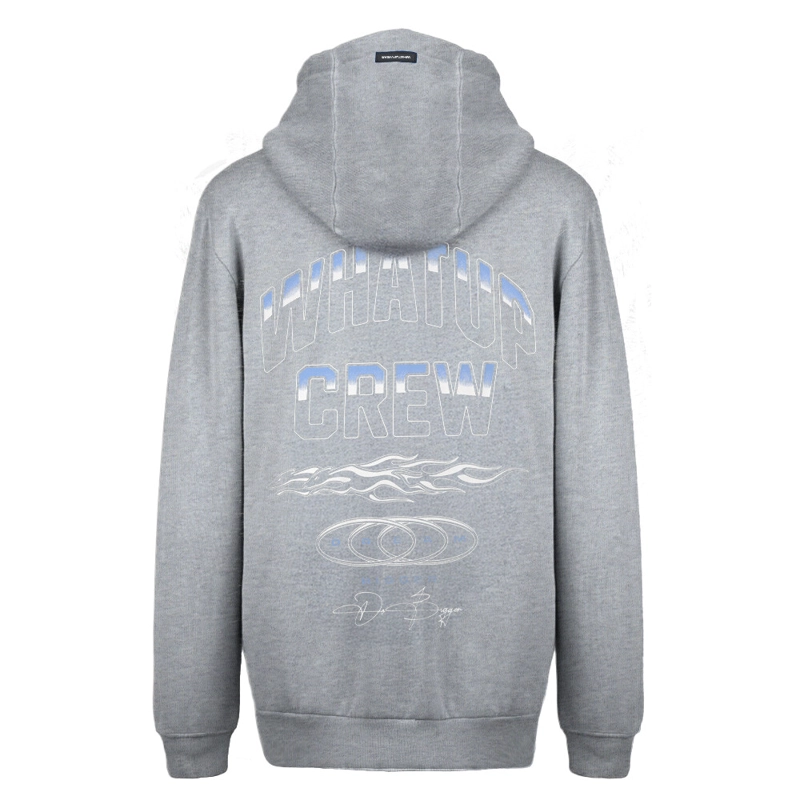 POLERON WHATUP HOMBRE FULL ZIPPER FLAME GREY - 2
