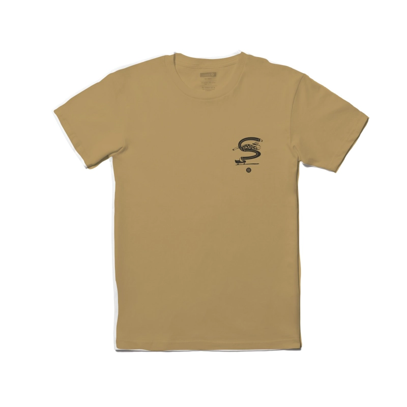 POLERA STANCE POUNDING PAVEMENT TEE KHAKI - 1