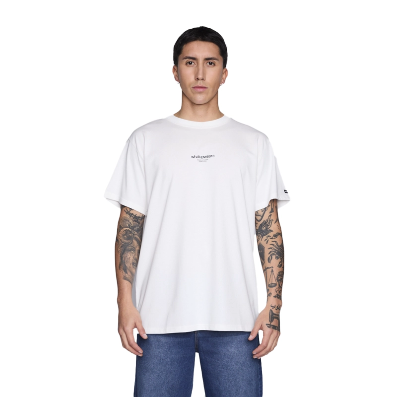 POLERA WHATUP MEN CHERRY WHITE - 1