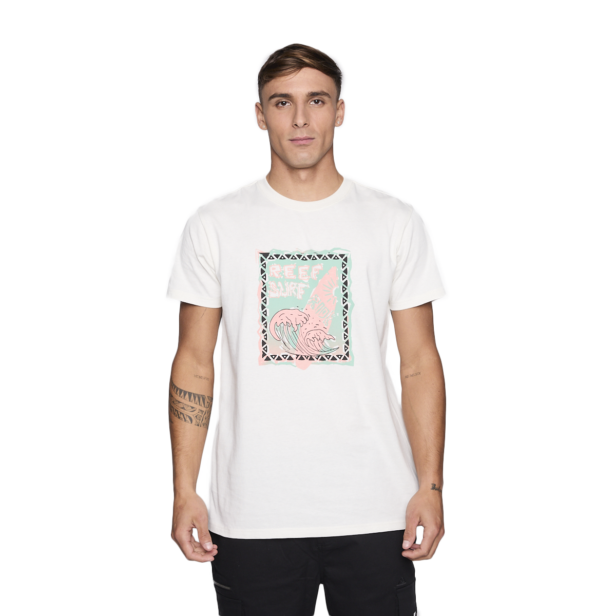 POLERA REEF MEN SURF SURF BEIGE - 1