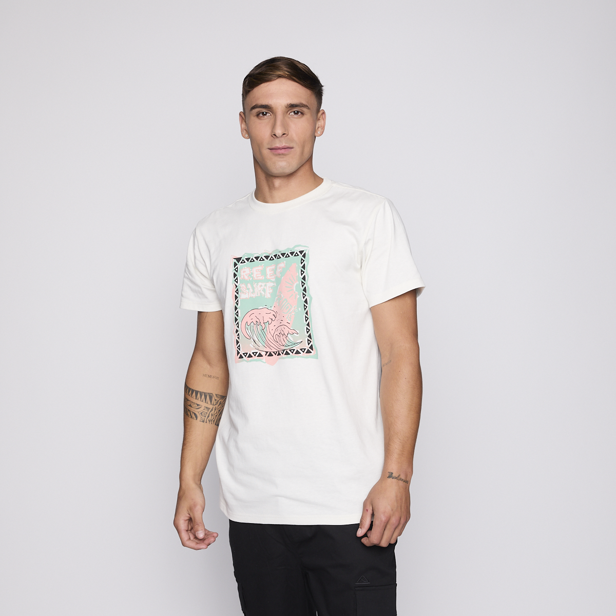 POLERA REEF MEN SURF SURF BEIGE - 2