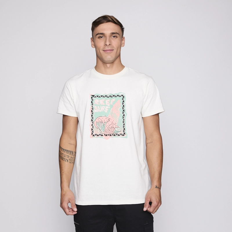 POLERA REEF MEN SURF SURF BEIGE - 3