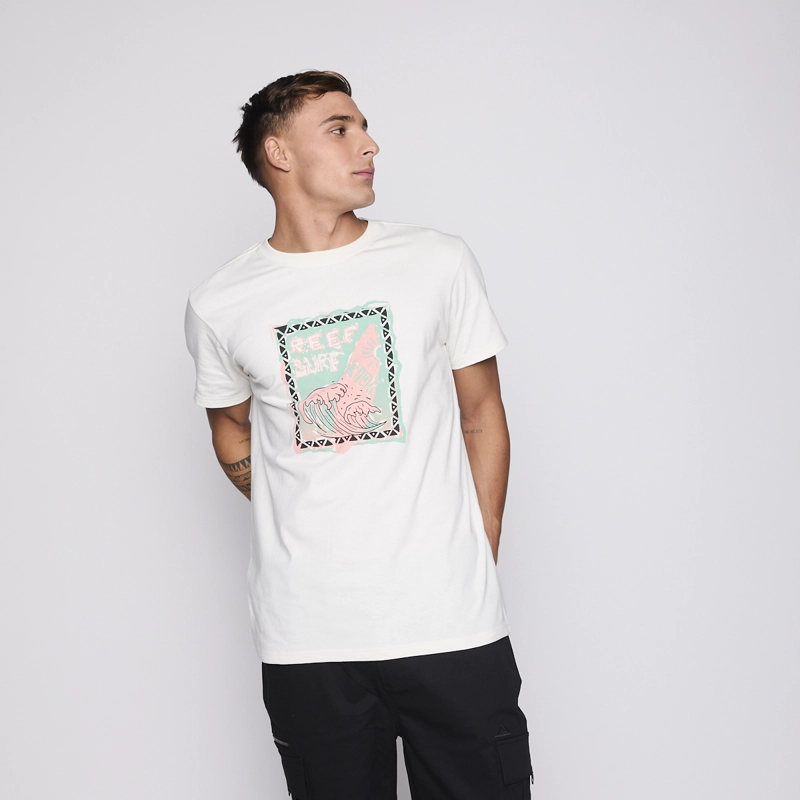 POLERA REEF MEN SURF SURF BEIGE - 5