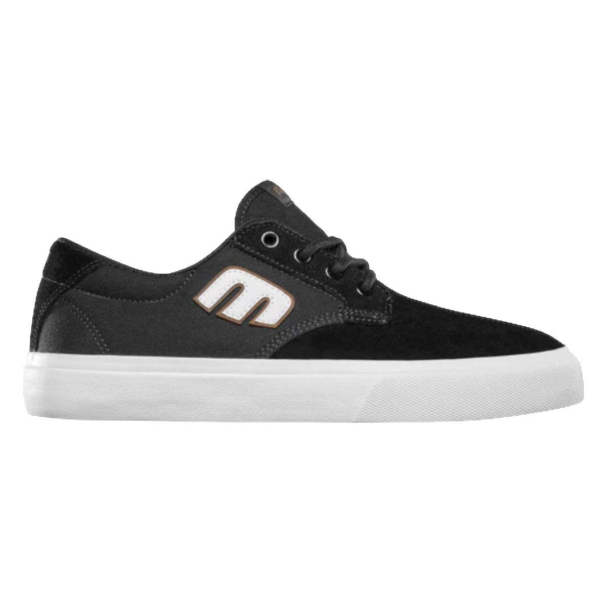 ZAPATILLA BARGE PLUS BLACK WHITE - 1
