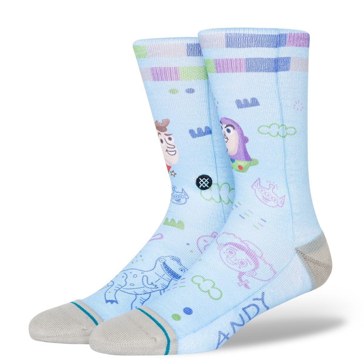 STANCE SOCK MEN TOY STORY BY BUBNIS BLUE - 1