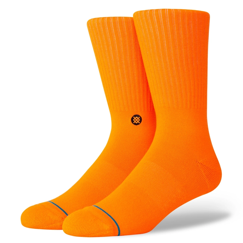 STANCE SOCK ICON NEON ORANGE - 1