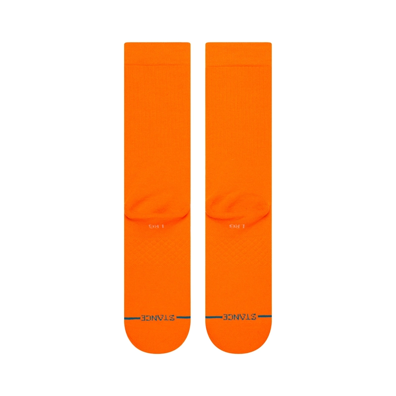 STANCE SOCK ICON NEON ORANGE - 3