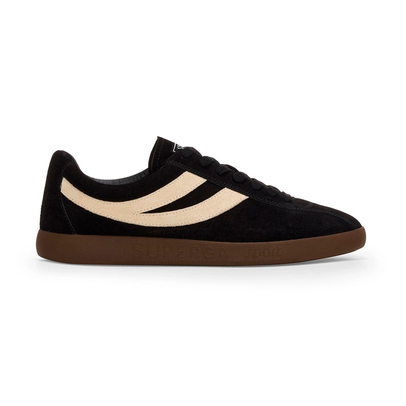 ZAPATILLA SUPERGA 1960 CAPRI SPORT BLACK WHITE MASTICE BROWN - 1
