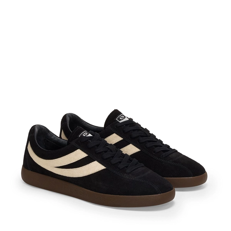 ZAPATILLA SUPERGA 1960 CAPRI SPORT BLACK WHITE MASTICE BROWN - 2