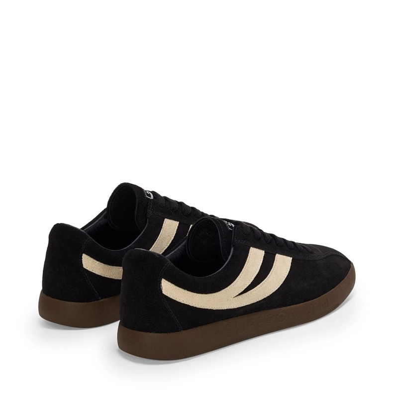 ZAPATILLA SUPERGA 1960 CAPRI SPORT BLACK WHITE MASTICE BROWN - 3