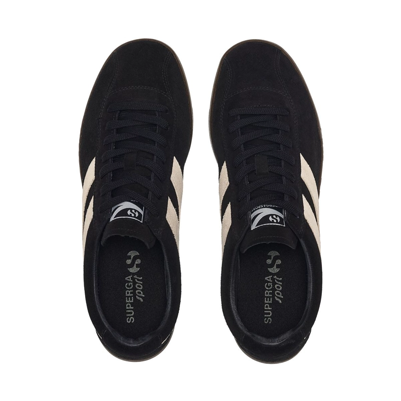 ZAPATILLA SUPERGA 1960 CAPRI SPORT BLACK WHITE MASTICE BROWN - 4