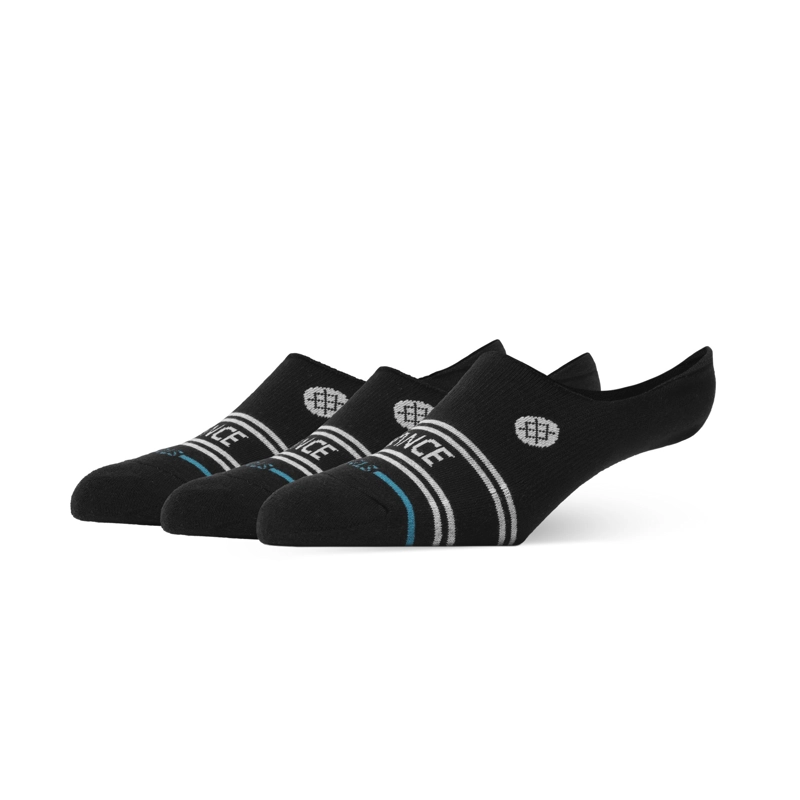 STANCE SOCK 3 PACK NO SHOW VITAL BLACK - 1