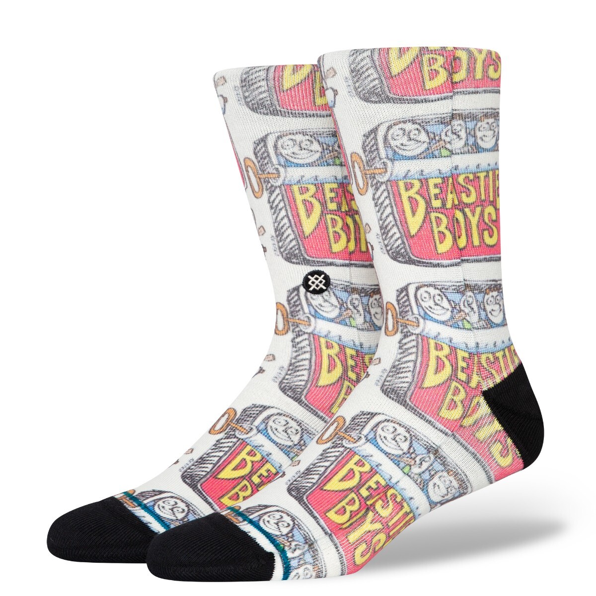 STANCE SOCK MEN BEASTIE BOYS CANNED POLY OFF WHITE - 1