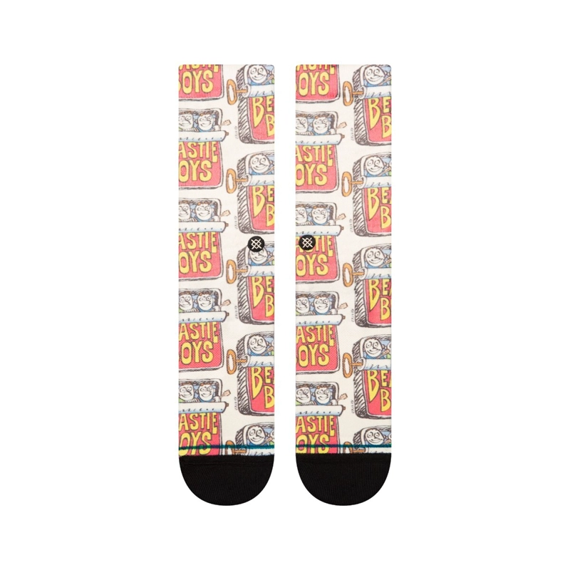 STANCE SOCK MEN BEASTIE BOYS CANNED POLY OFF WHITE - 2