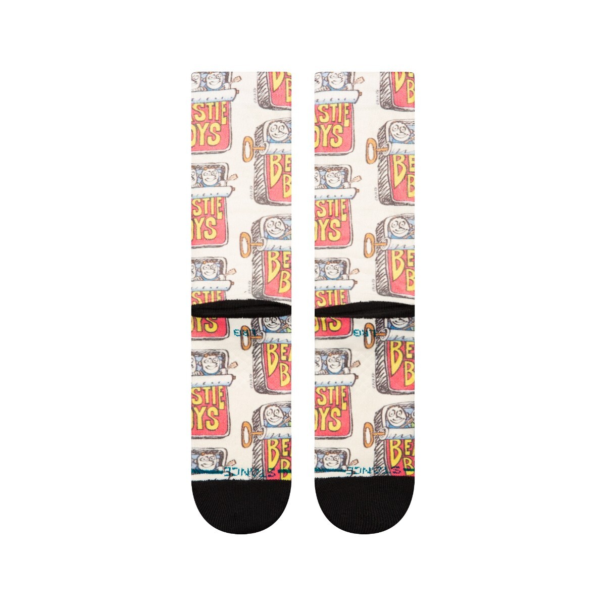 STANCE SOCK MEN BEASTIE BOYS CANNED POLY OFF WHITE - 3