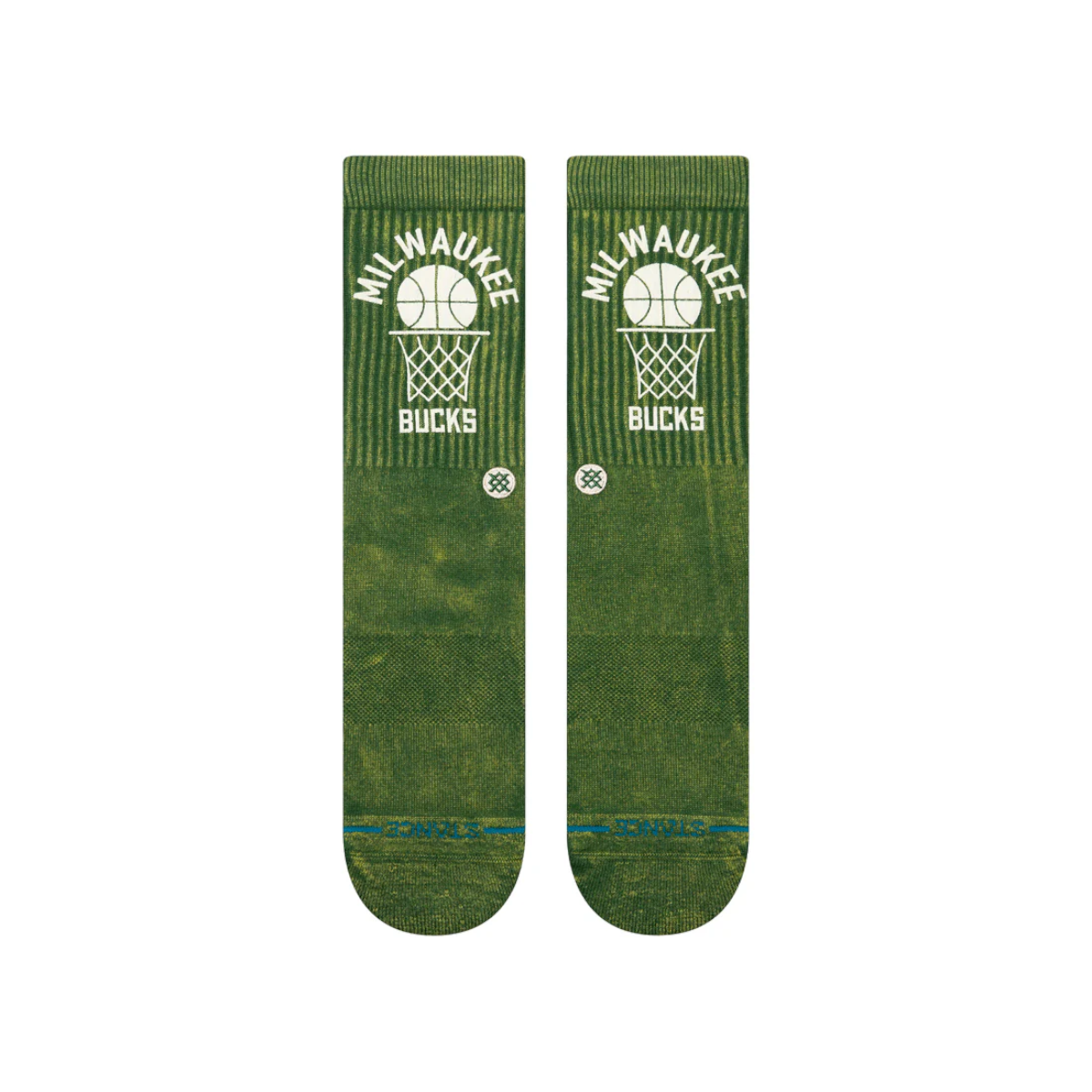 STANCE SOCK MEN VINTAGE MILWAUKEE BUCKS GREEN - 2