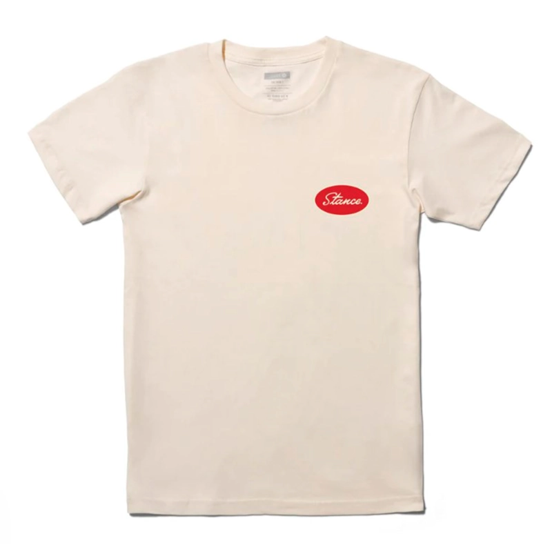 POLERA STANCE WORKSHOP VINTAGE WHITE - 1