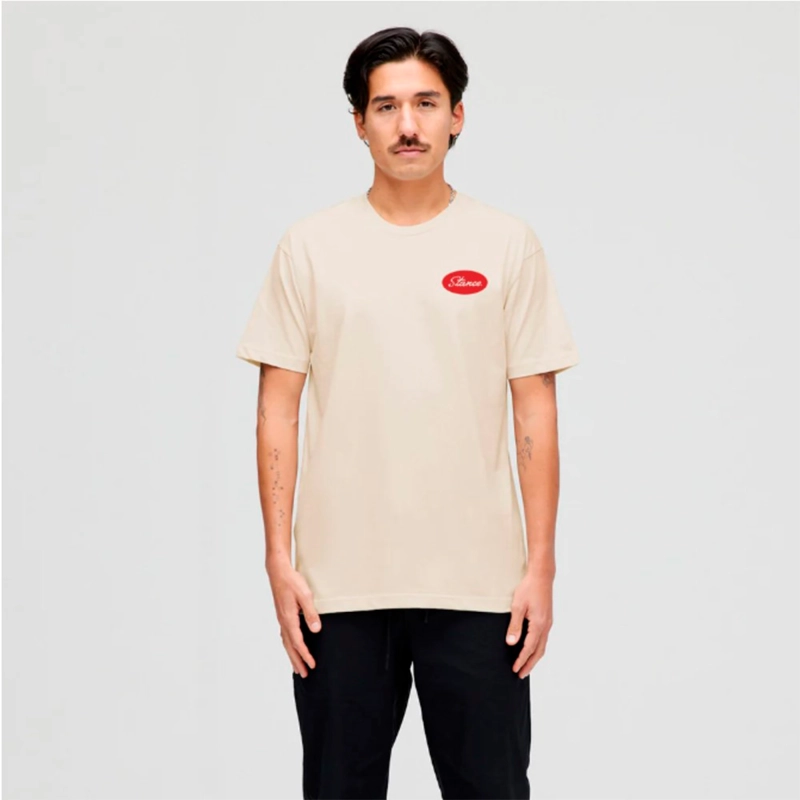 POLERA STANCE WORKSHOP VINTAGE WHITE - 3