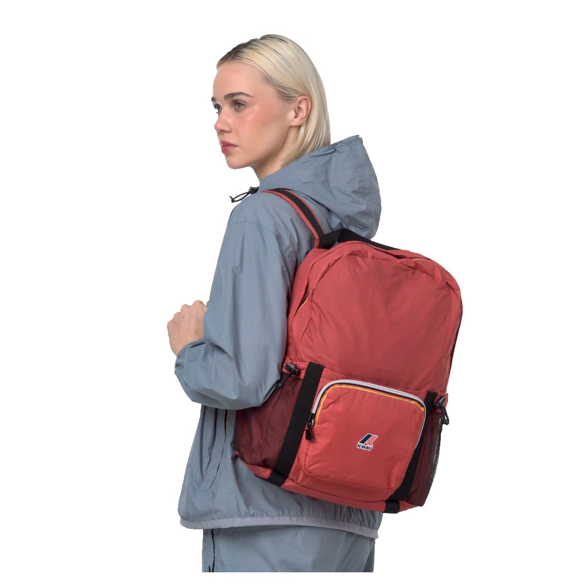 MOCHILA K-WAY PACKABLE LE VRAI 3.0 MICHEL RED JASPER - 5