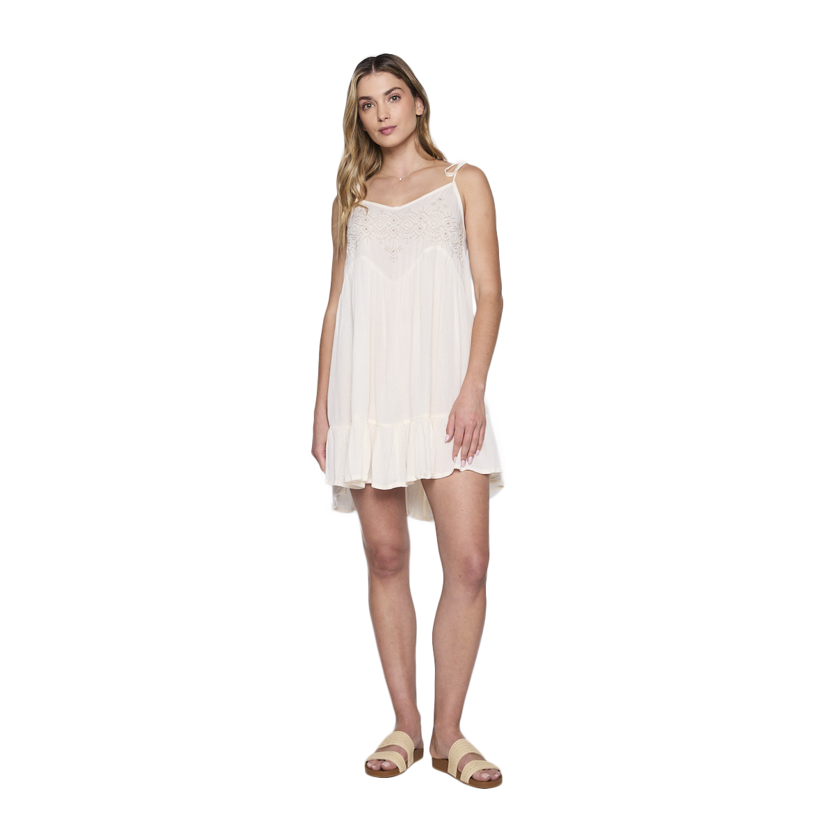 MINI VESTIDO REEF WOMEN BEIGE - 1