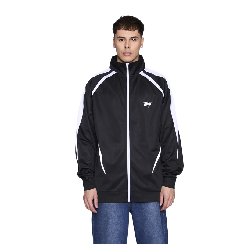 POLERON WHATUP FULL ZIPPER BLACK WHITE - 1