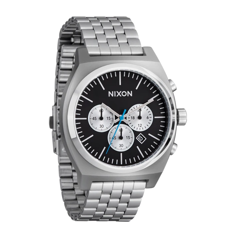 RELOJ TIME TELLER CHRONO CHROME BLACK - 2