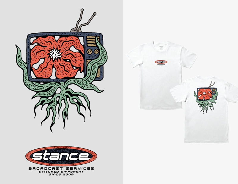 POLERA STANCE BROADCAST WHITE - 2