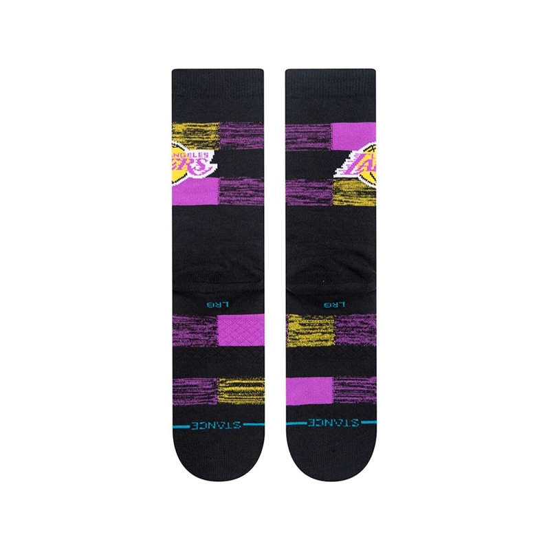 STANCE SOCK MEN LOS ANGELES LAKERS CRYPTIC BLACK - 3