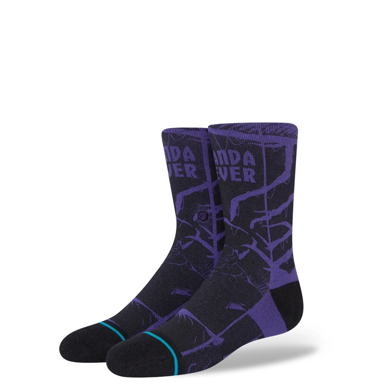 STANCE SOCK KIDS BLACK PANTHER YIBAMBE PURPLE - 1
