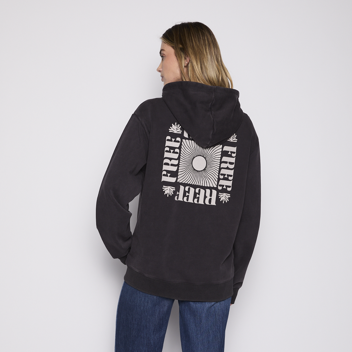 POLERON REEF WOMEN FULL ZIPPER BLACK CHASING SUN - 3