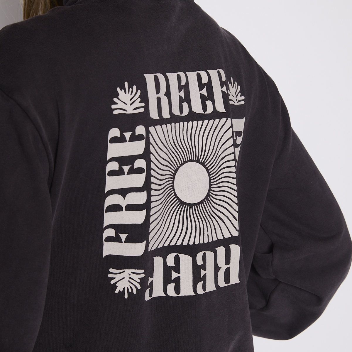 POLERON REEF WOMEN FULL ZIPPER BLACK CHASING SUN - 6