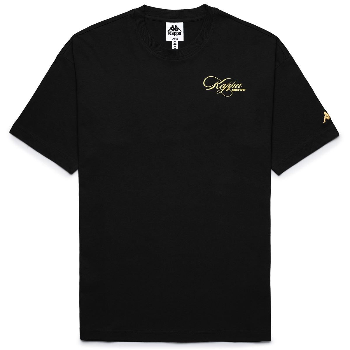 POLERA KAPPA MEN AUTHENTIC NORDA BLACK YELLOW GOLD RICK - 1