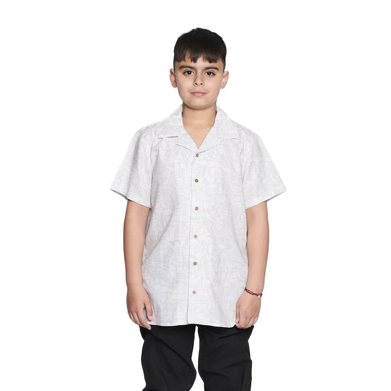 CAMISA REEF KIDS GRIS DISEÑOS GRIS OSCURO - 1