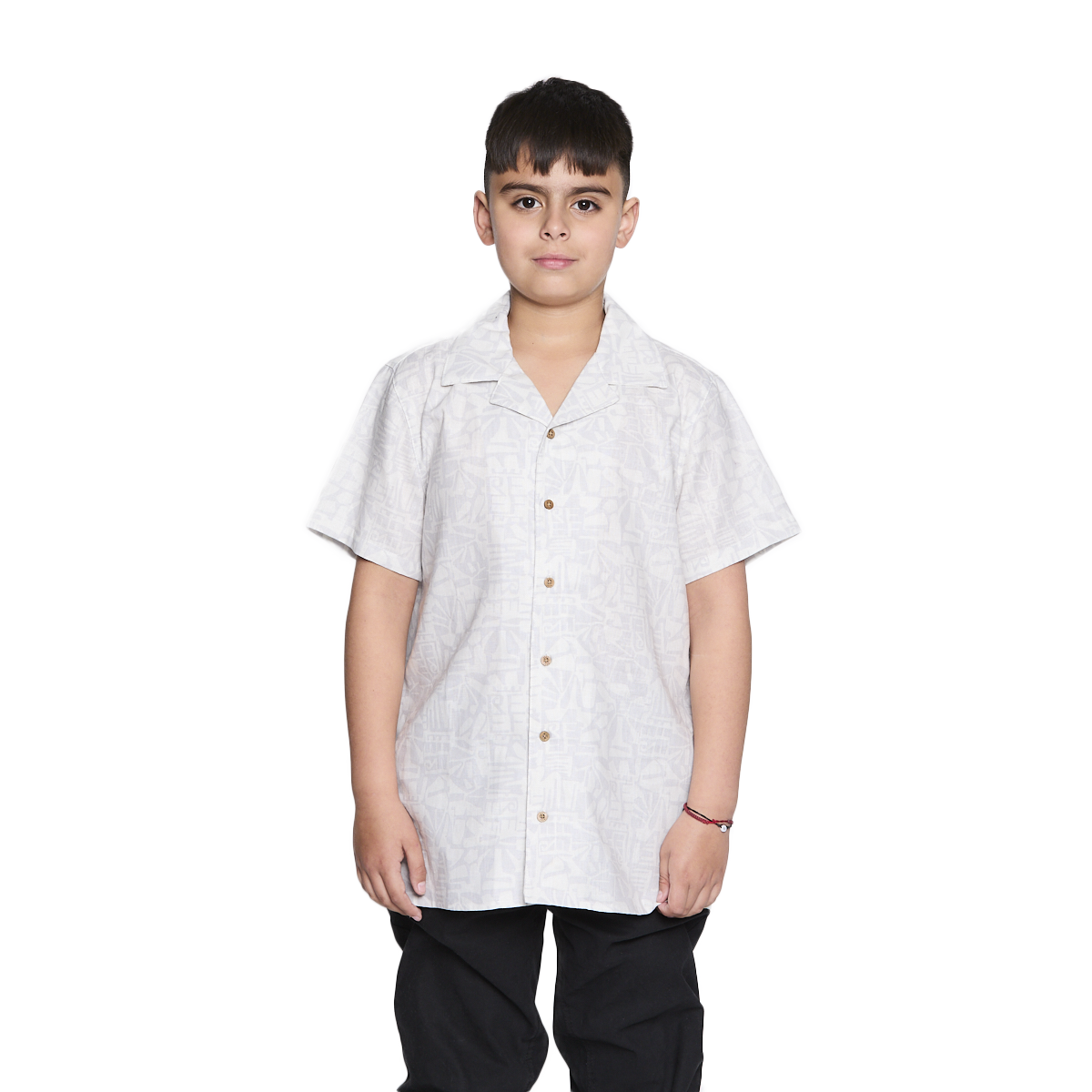 CAMISA REEF KIDS GRIS DISEÑOS GRIS OSCURO - 1