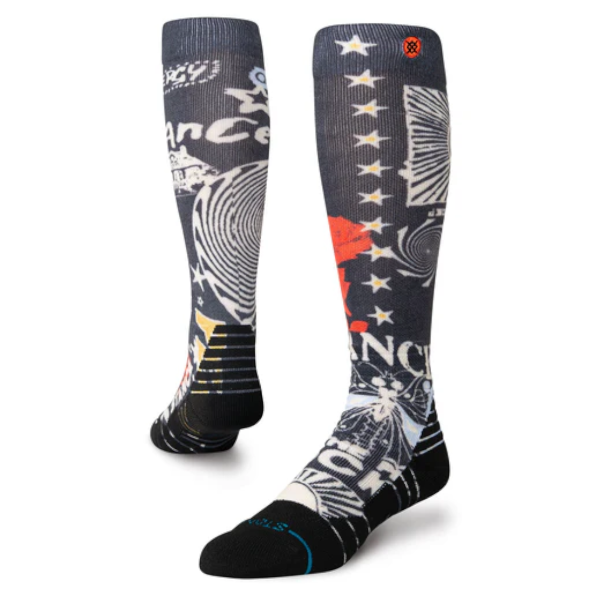STANCE SOCK SNOWBOARD BRAND LOVE MID POLY BLACK - 1