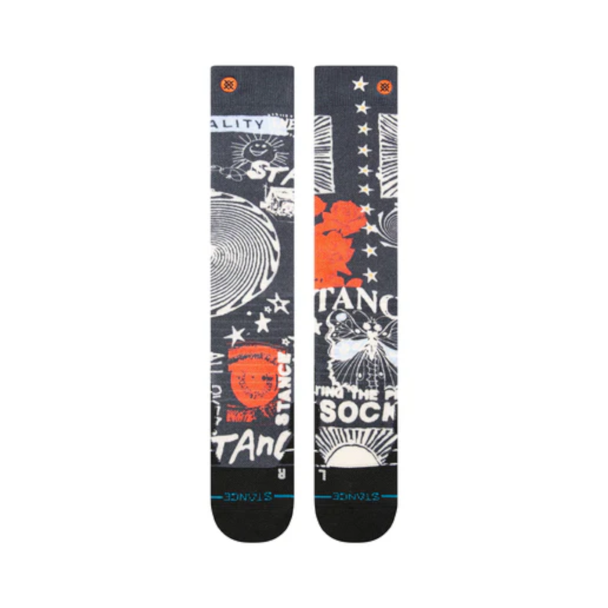 STANCE SOCK SNOWBOARD BRAND LOVE MID POLY BLACK - 2